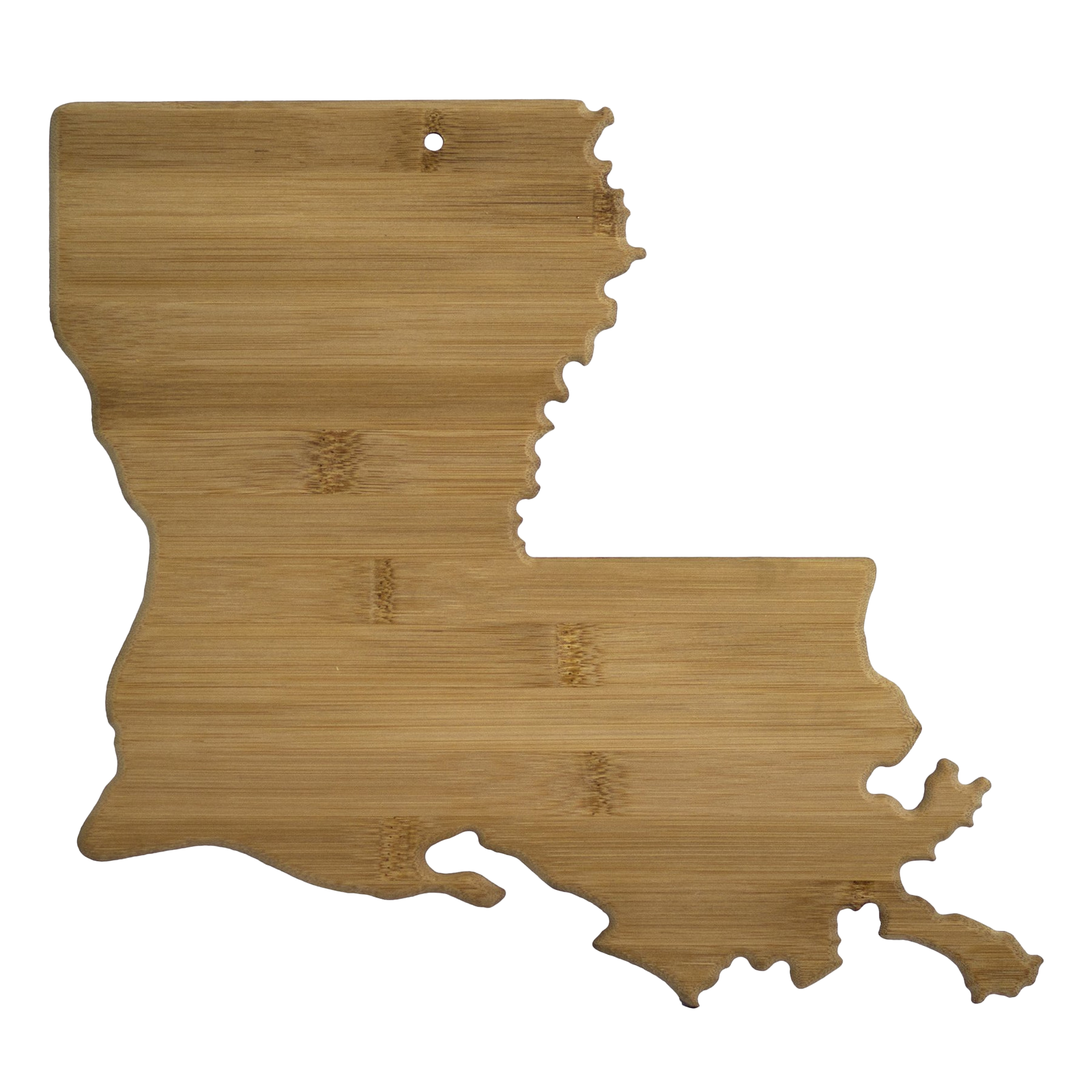 US State Shaped Bamboo Cutting Boards with Engraved Text