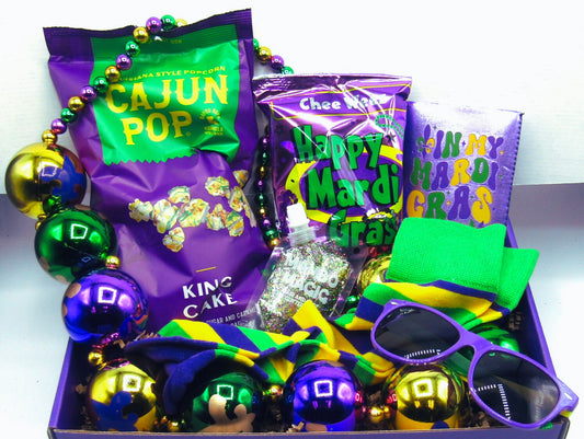 “Let the Good Times Roll” Mardi Gras Gift Box 🎉